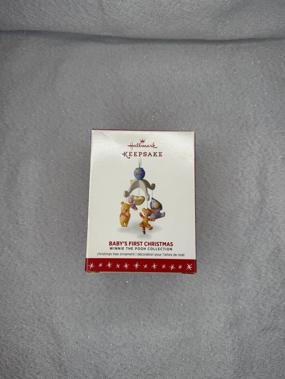 HALLMARK BABY'S FIRST CHRISTMAS 2016 WINNIE THE POOH KEEPSAKE ORNAMENTS MOBILE